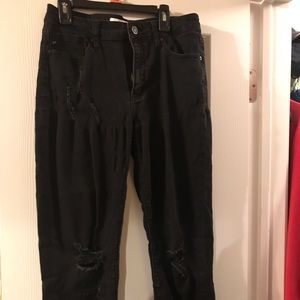 Black distressed KanCan size9